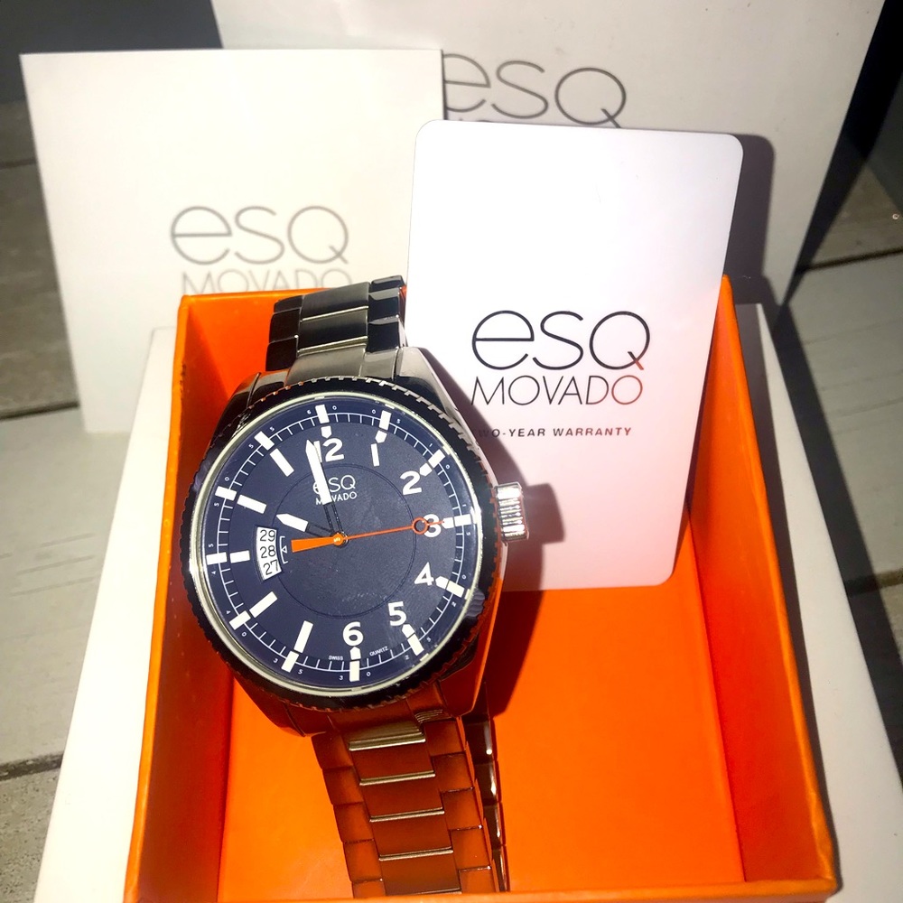 ESQ Movado Men's Blue Dial Chronograph Watch